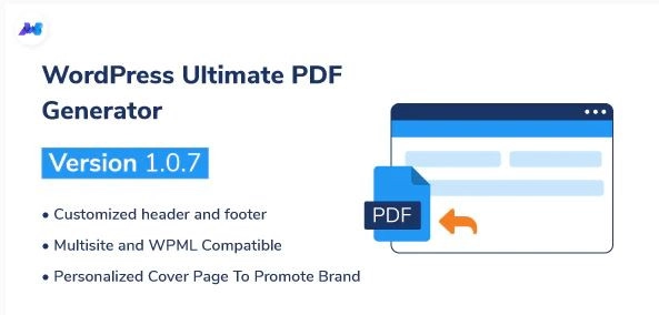 WP Ultimate PDF Generator is a plugin that permits users to download posts