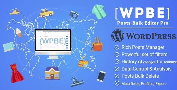 Transform your WordPress management with WPBE – WordPress Posts Bulk Editor Professional! Effortlessly bulk edit posts