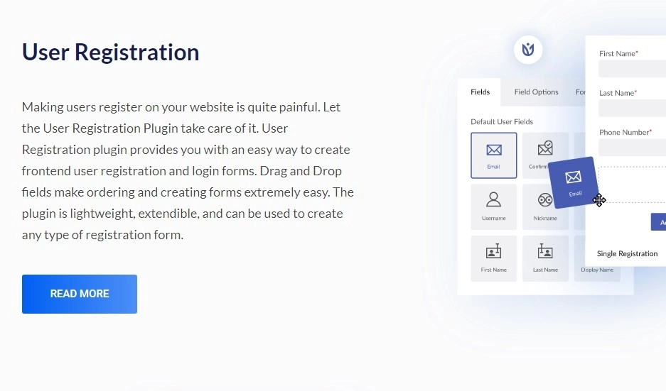 Everest Forms plugin provides you with an easy way to create any kind of forms including contact forms. Drag and Drop fields make ordering and creating forms so easy that even a beginner to WordPress can create beautiful forms within minutes. The plugin is lightweight