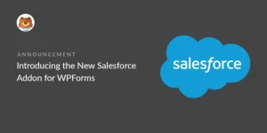 WPForms Salesforce addon allows you to easily send your WordPress form contacts and leads to your Salesforce CRM account. You can use the Salesforce addon to create leads