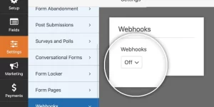 WPForms Webhooks addon allows you to send form entry data to secondary tools and external services. No code required