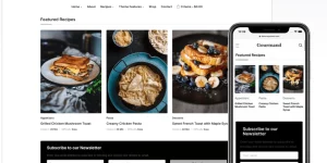 Gourmand is a classy WordPress theme dedicated to food blogs. Stylish and highly practical