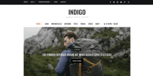 Indigo is a modern WordPress magazine theme tailored for online magazines and blogs. Indigo is incredibly easy to use