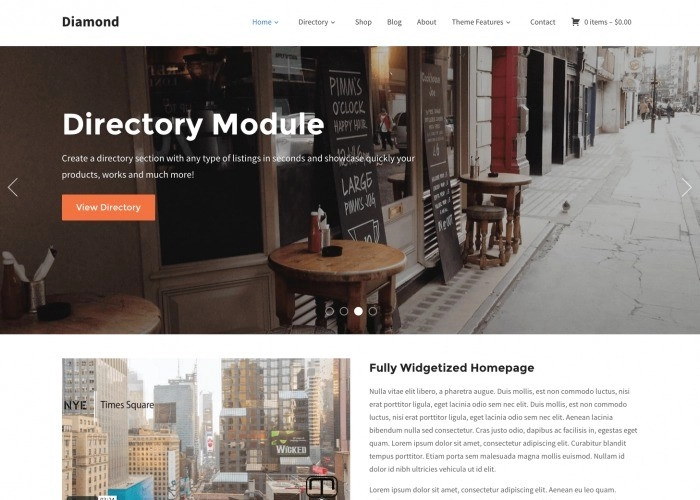 Diamond is a multi-purpose WooCommerce  Directory theme