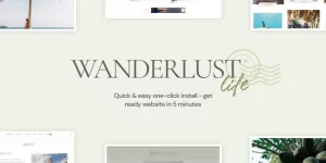 Wanderlust Life is a travel blog WordPress theme that easily becomes a beautiful and functional personal blog for travellers