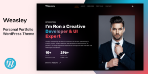 Showcase your work with the sleek Weasley theme. Free access to premium WordPress themes/plugins on Bevaultx. Ideal for artists and freelancers!