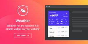 Elfsight Weather is an uncomplicated and easily adaptive website plugin