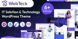 Discover Webteck – the ultimate IT Solution and Technology WordPress Theme! With its sleek