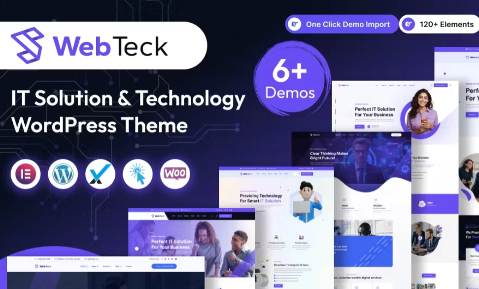 Discover Webteck – the ultimate IT Solution and Technology WordPress Theme! With its sleek