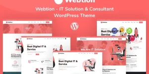 Webtion – IT Solution  consultant WordPress Theme. Here are includes 5 Home Demos and 50+ Elementor Custom addons elements. every option have we include for build perfect website. it fully responsive to all kinds of devices. we make the template for user friendly. anyone can use the template very…