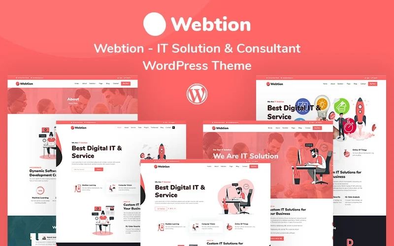 Webtion – IT Solution  consultant WordPress Theme. Here are includes 5 Home Demos and 50+ Elementor Custom addons elements. every option have we include for build perfect website. it fully responsive to all kinds of devices. we make the template for user friendly. anyone can use the template very…