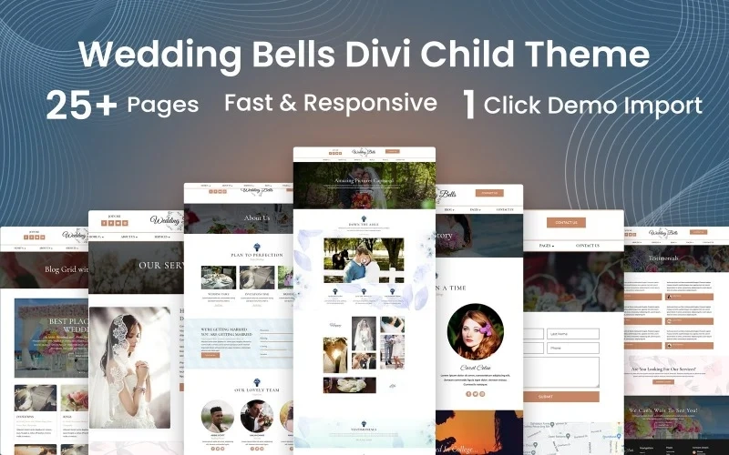 Wedding photography is a WordPress Divi child theme to help you create the wedding photography website you have always wanted.