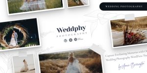 Weddphy - Wedding Photography WordPress Theme Welcome to the world of exceptional wedding photography with the Weddphy - Wedding Photography WordPress Theme. This stunning theme is perfect for wedding photographers and those who aim to showcase beautiful