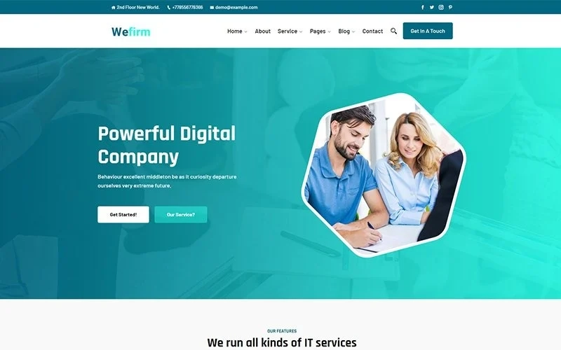 Wefirm is a total Powerful Digital Company WordPress Responsive theme. Wefirm for baffler all color