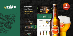 Elevate your craft beer website with the Weisber Craft Beer  Brewery WordPress Theme. Customizable