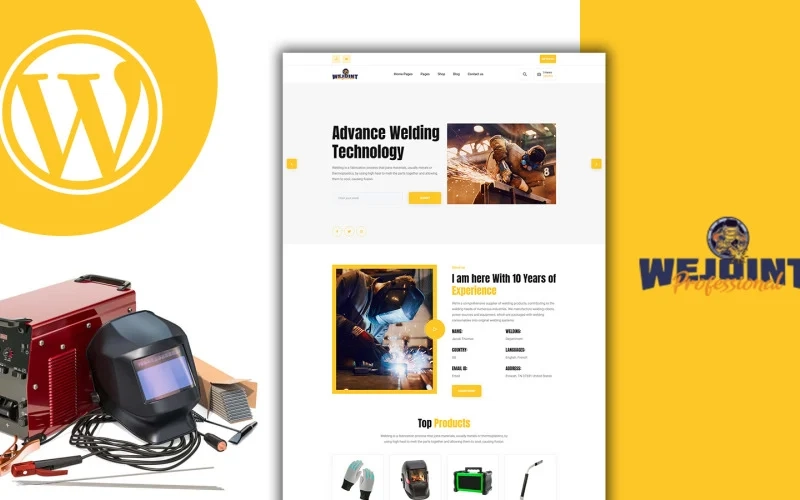 Wejoint Industry and Engineering WordPress Theme is a modern