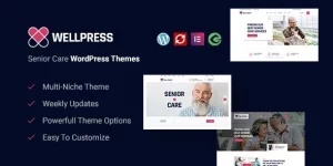 WellPress – Senior Care WordPress Theme is suitable for Senior citizens