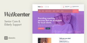 Discover WellCenter Senior Care Support WordPress Theme. Perfect for nursing homes