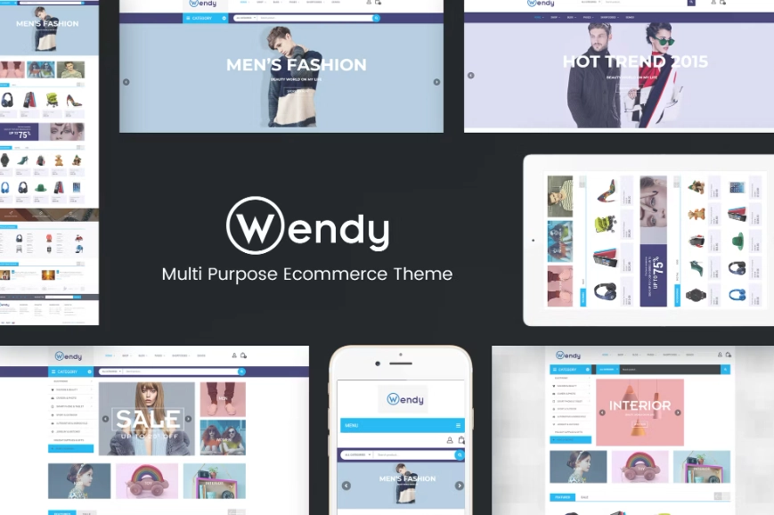 Wendy – Multi Store WooCommerce Theme is suitable for any shop which selling multiple type of products like furniture