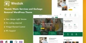 Westok is a Waste Services and Garbage Removal WordPress theme. You can create anything new design the website