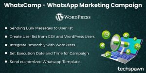 Hey WordPress fanatics! Looking to supercharge your marketing game? Let's dive into "WhatsCamp - WhatsApp Marketing Campaign for WordPress" – the ultimate tool for leveraging WhatsApp to its full potential. This plugin is designed to seamlessly integrate WhatsApp marketing directly into your WordPress website