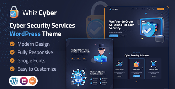 Whizcyber: Cyber Security WordPress Theme If you’re big on securing your online identity and looking for a top-notch WordPress theme