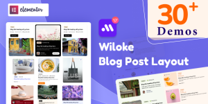 Design striking blog post cards in minutes using wonderful templates by an Elementor addon  Wiloke Blog Post Layouts!