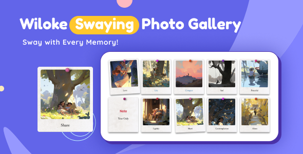 Wow your website visitors with stunning photo galleries using the Wiloke Swaying Photo Gallery. Enjoy engaging animations