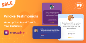 Wiloke Testimonials Addon is a simple and intuitive WordPress plugin that brings your customers testimonials to life while saving you time.