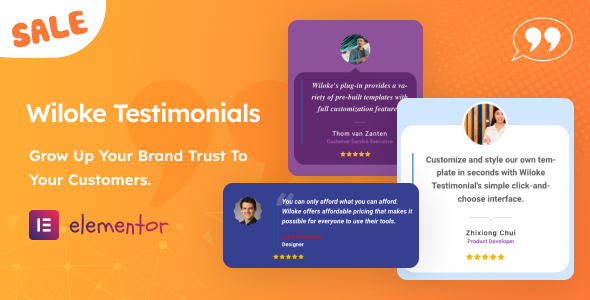 Wiloke Testimonials Addon is a simple and intuitive WordPress plugin that brings your customers testimonials to life while saving you time.