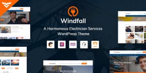 Discover Windfall - the top WordPress theme for electrician services. SEO optimized