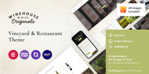 Elevate your winery or restaurant's online presence with the Wine House WordPress theme. Responsive