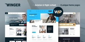 Winger is an aircraft and aviation WordPress theme dedicated specifically to various niches in the aviation industry. For starters