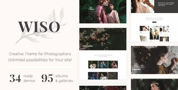 WISO is a gorgeous and creative photography wordpress theme. It includes albums