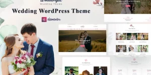 Woddingat - Wedding WordPress Theme Woddingat is as awesome as a wedding WordPress theme should be and some more. We created this wedding and wedding photography WordPress theme with close consultation with fashion experts