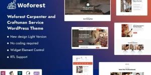 Woforest is a Carpenter and Craftsman Service Responsive WordPress Theme. You can create websites with anything of the new design