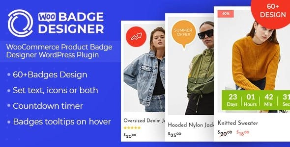 Elevate your WooCommerce store with the Woo Badge Designer! This feature-rich plugin offers unique badges like % off