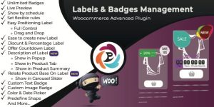 Create product labels to increase visibility of your products