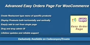 Simplify order management with WooCommerce Advanced Easy Orders Page. Perfect for e-commerce