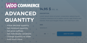 Enhance your WooCommerce store with Advanced Quantity plugin. Easily manage product quantities