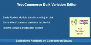 Streamline your WooCommerce store with the Bulk Variation Editor! Effortlessly update multiple product variations in one click