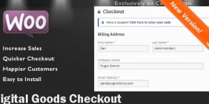 Digital Download Goods Checkout for WooCommerce Plugin helps to remove unnecessary fields from the checkout page and make the process smooth and easy for customers.