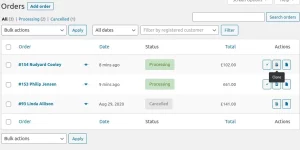 Clone customer orders to create new orders with the same customer and order details