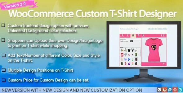 Unleash your creativity with the WooCommerce Custom T-Shirt Designer! This powerful WordPress plugin lets customers personalize T-shirts with text