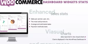 The WooCommerce Dashboard Widgets Stats plugin gives to the shop admin a set of very intuitive and detailed stats directly on the Wordpress dashboard. All the stats you may need