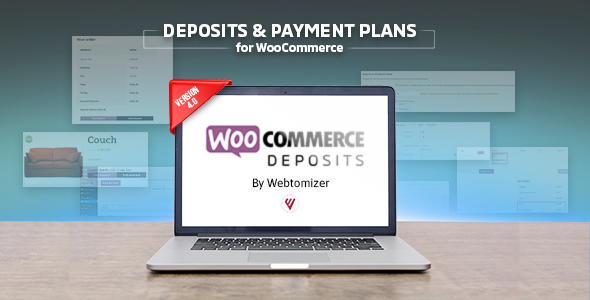 WooCommerce Deposits is a premium WordPress and WooCommerce plugin for handling partial payments. Customers pay a fixed price or percentage up front. You can also force a deposit. WooCommerce Deposits is fully compatible with the WooCommerce Bookings plugin