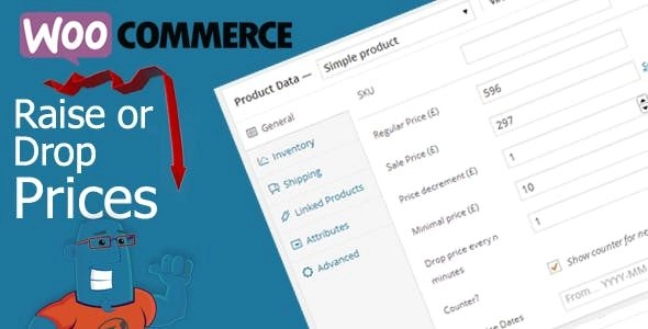 Boost your sales with WooCommerce Drop / Raise Prices! This powerful plugin lets you strategically lower or raise product prices over time