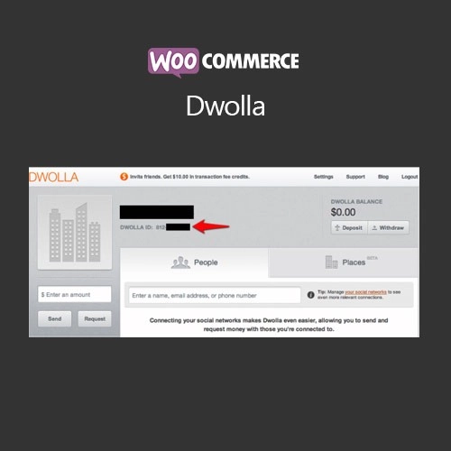 Dwolla is a plugin that extends WooCommerce to allow you to process payments via Dwolla. Since Dwolla is a cash-based payment network