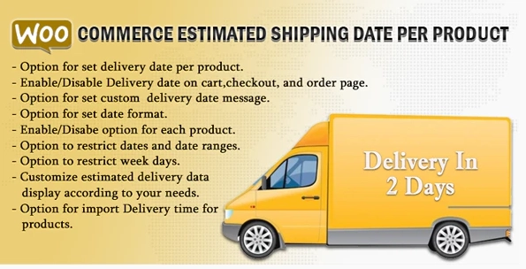 Enhance your WooCommerce store with the **Estimated Shipping Date Per Product** plugin! Display precise delivery dates on product