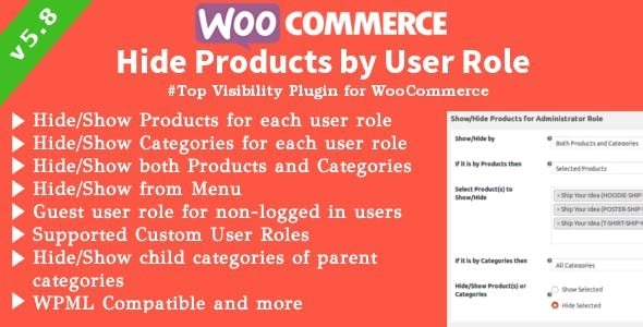 Unlock the power of WooCommerce with the "WooCommerce Hide Products by User Role" plugin! Effortlessly control product visibility for different user roles